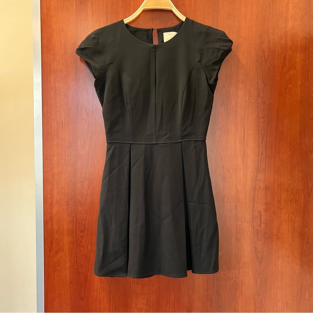 Pins & Needles Dress Size Small Black Fit & Flare Pleats LBD Little Black Dress